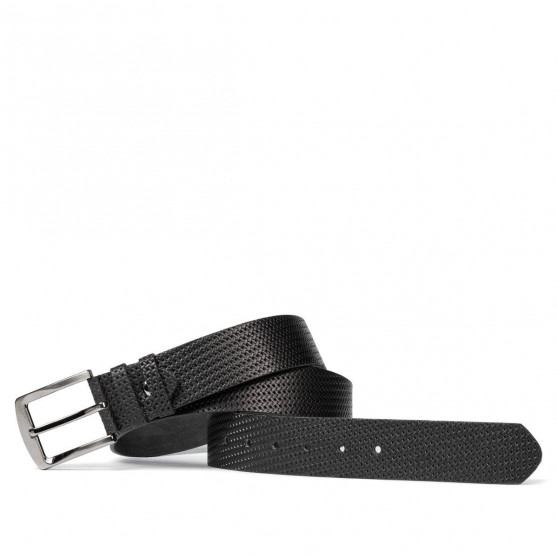 Ceinture homme 01b noir pressé Ceinture homme 01b noir pressé