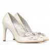 Chaussures élégantes femme 1282 ivoire blanc