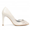 Chaussures élégantes femme 1282 ivoire blanc