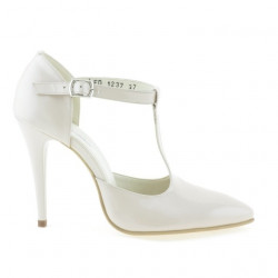Sandales femme 1237 laqué ivoire