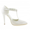 Sandales femme 1237 laqué ivoire