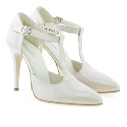 Sandales femme 1237 laqué ivoire