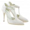 Sandales femme 1237 laqué ivoire
