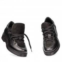 Chaussures décontractées femme 6026 noir combiné