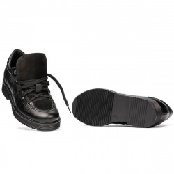 Chaussures décontractées femme 6026 noir combiné