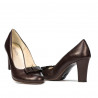 Chaussures élégantes femme 1245 café