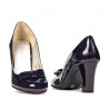 Chaussures élégantes femme 1245 vernis indigo