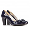 Chaussures élégantes femme 1245 vernis indigo