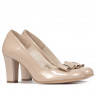 Chaussures élégantes femme 1245 vernis ivoire