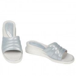 Sandales femme 5074 bleu nacré