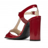 Sandales femme 1258 vernis bordeaux