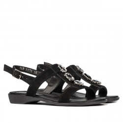 Sandales femme 5073 noir velours