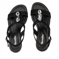 Sandales femme 5073 noir velours