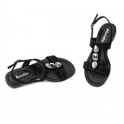 Sandales femme 5073 noir velours