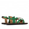 Sandales femme 5076 velours vert