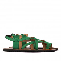 Sandales femme 5076 velours vert