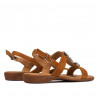 Sandales femme 5073 velours camel