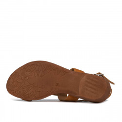Sandales femme 5073 velours camel