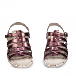 Sandales femme 5077 violet nacré