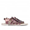 Sandales femme 5077 violet nacré
