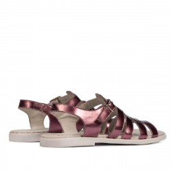 Sandales femme 5077 violet nacré