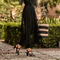 Sandales femme 1284 noir lifestyle