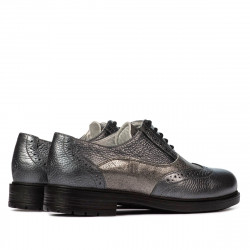 Chaussures décontractées femme 683 gris nacré