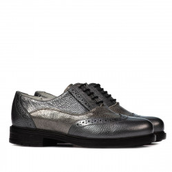 Chaussures décontractées femme 683 gris nacré