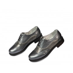 Chaussures décontractées femme 683 gris nacré