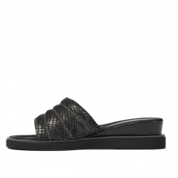 Sandales femme 5074 python noir