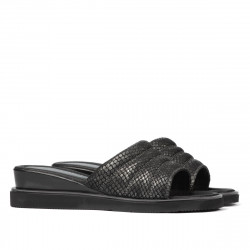Sandales femme 5074 python noir