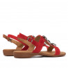 Sandales femme 5073 rouge velours