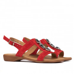 Sandales femme 5073 rouge velours