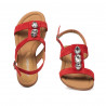 Sandales femme 5073 rouge velours