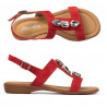Sandales femme 5073 rouge velours
