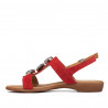 Sandales femme 5073 rouge velours