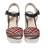 Sandales femme 5080 indigo combiné