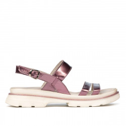Sandales femme 5075-1 mauve nacré