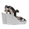 Sandales femme 5081 argent combiné
