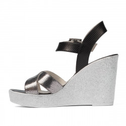 Sandales femme 5081 argent combiné