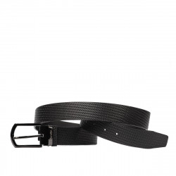Ceinture homme 51b noir pressé