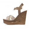 Sandales femme 5078 beige+doré