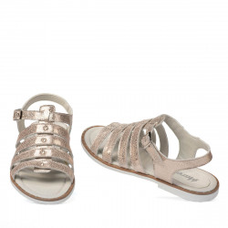 Sandales femme 5077 rose nacré