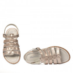 Sandales femme 5077 rose nacré
