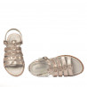 Sandales femme 5077 rose nacré
