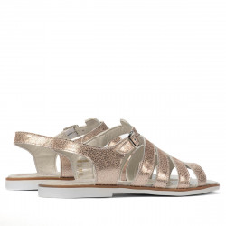 Sandales femme 5077 rose nacré