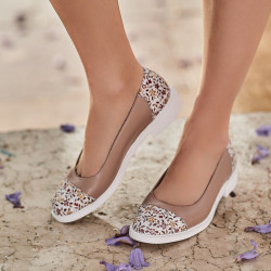 Ballerines femme 6036 nude combiné
