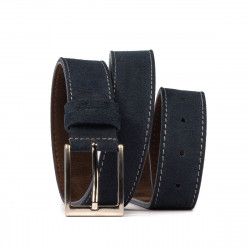 Ceinture hommes 05bc bleu velours