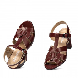 Sandales femme 1284 bordeaux