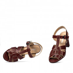 Sandales femme 1284 bordeaux